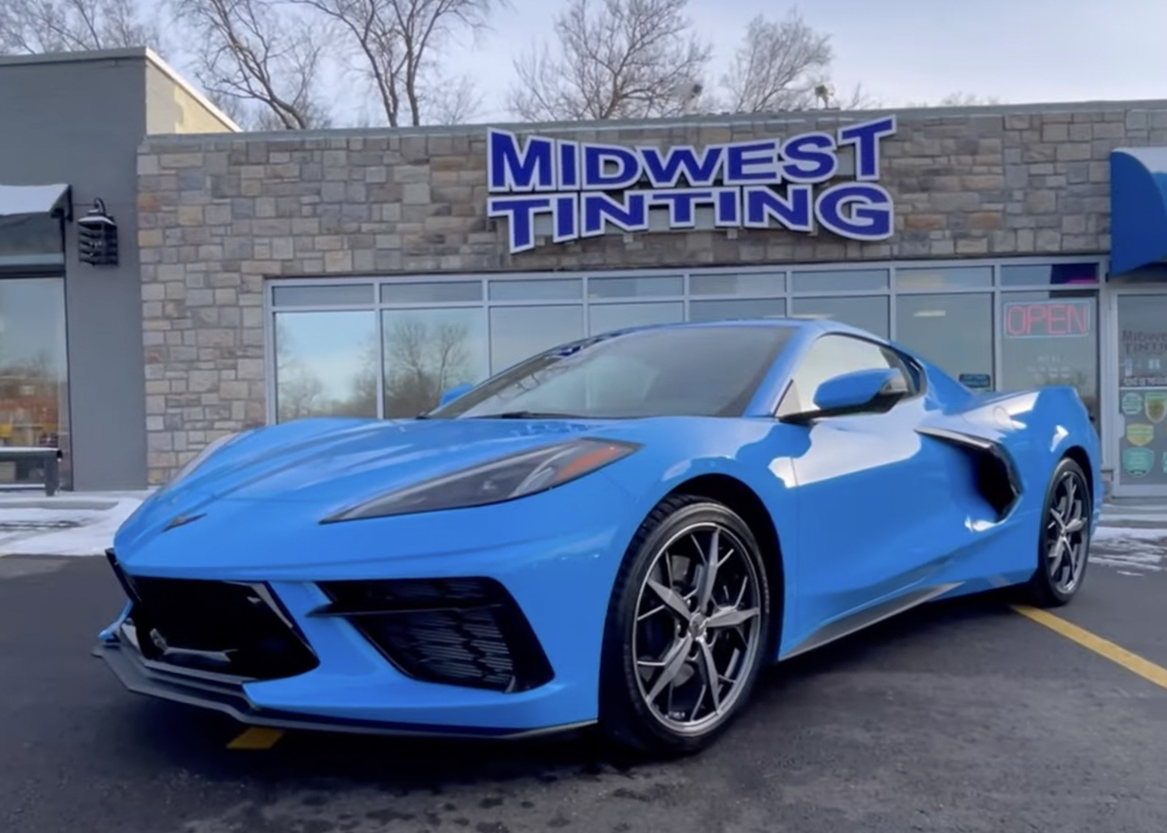 Premium Protection Package at Midwest Tinting for 2022 Chevy Corvette - Window Tinting, Paint Protection Film and Ceramic paint Coating in Kansas City