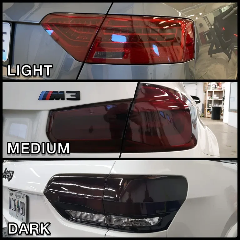 Smoked tail light options at MidWest Tinting